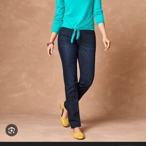 Talbots Dark Indigo Straight Leg Jeans